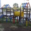 Construcción de parque infantil de madera Alameda