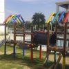 Construcción de parque infantil de madera Alameda