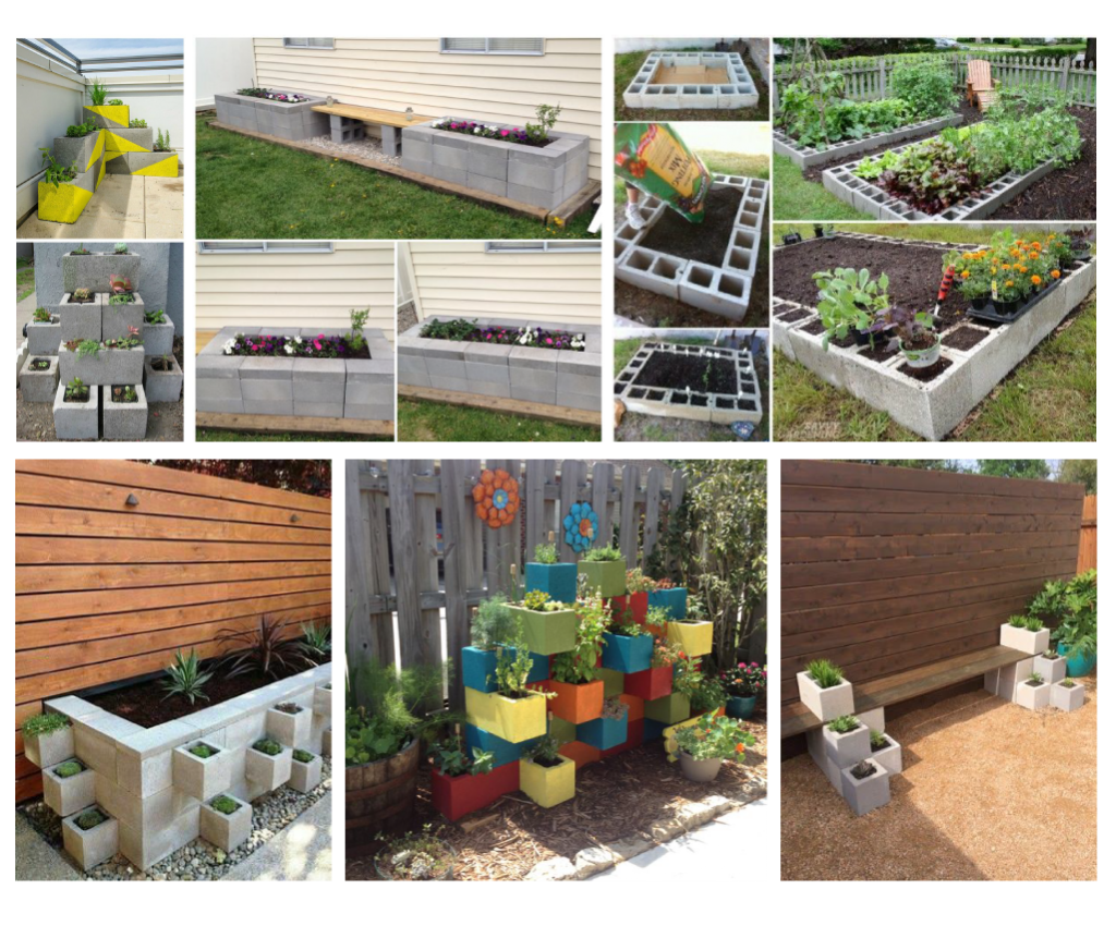 Ideas para decorar jardines con bloque de concreto